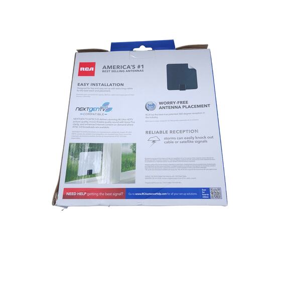 RCA Ultra Thin HDTV Antenna Multidirectional 35 Mile Range - Picture 3 of 5